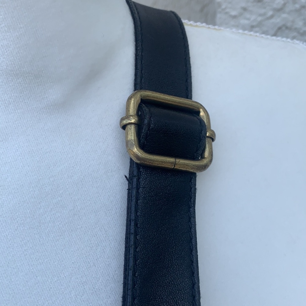 Fossil Large Black Leather Crossbody Purse - Picture 7 of 15
